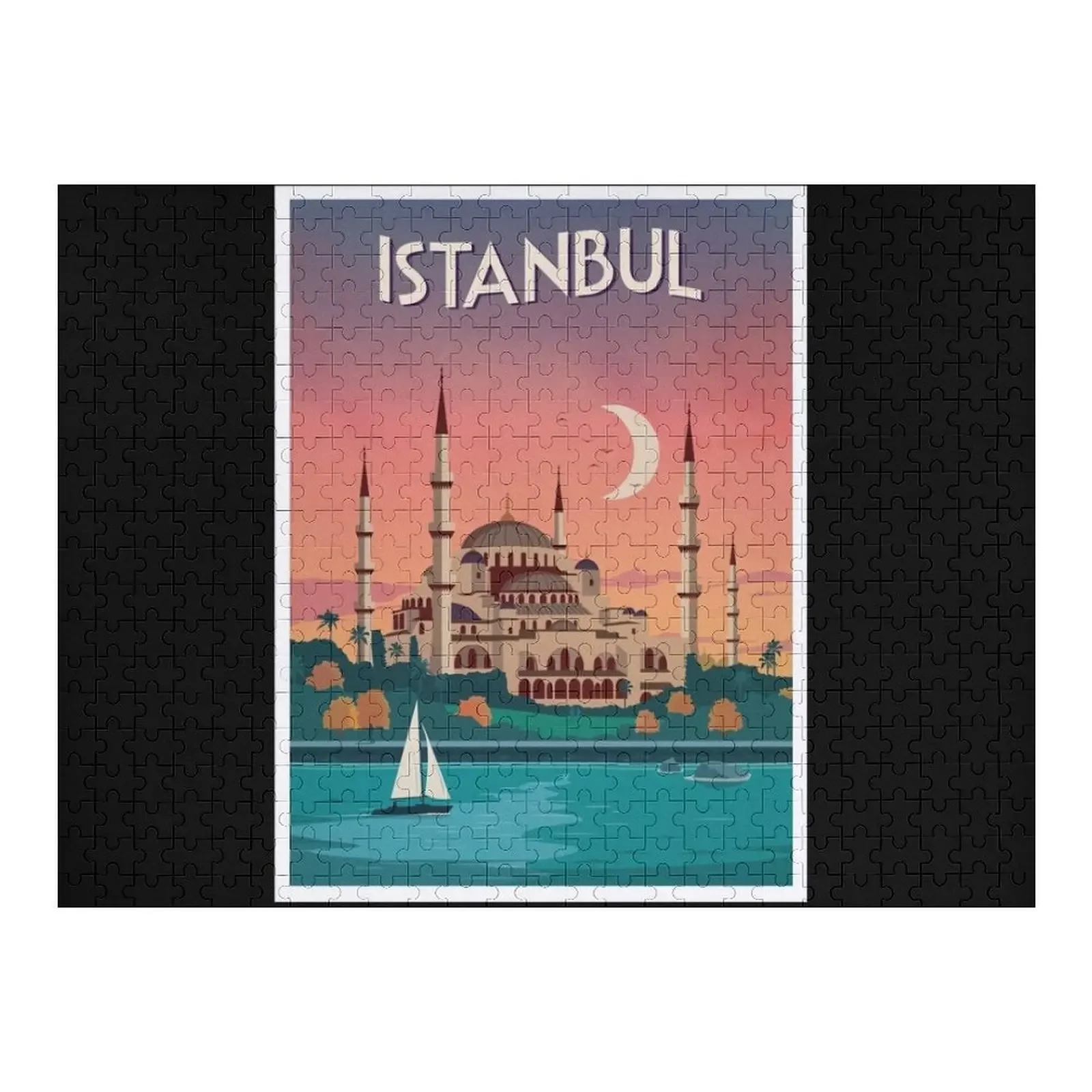 ISTANBUL - Turchia Jigsaw Puzzle Personalizzato Legno Accessori Diorama Personalizzati Puzzle Personalizzato