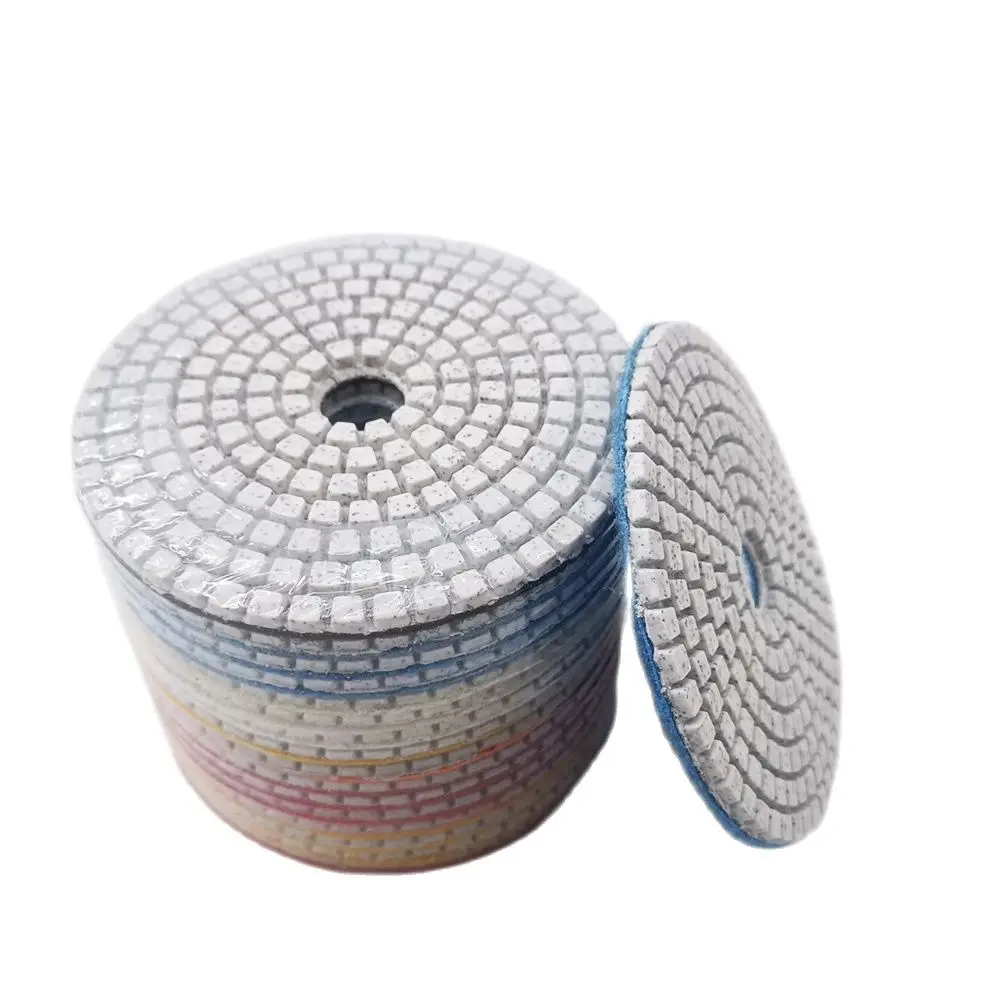 

125mm Diamond Polishing Pad 5" Wet Buff Disc Abrasive for Sanding Marble Granite Concrete Grinding Countertop Stone 80m