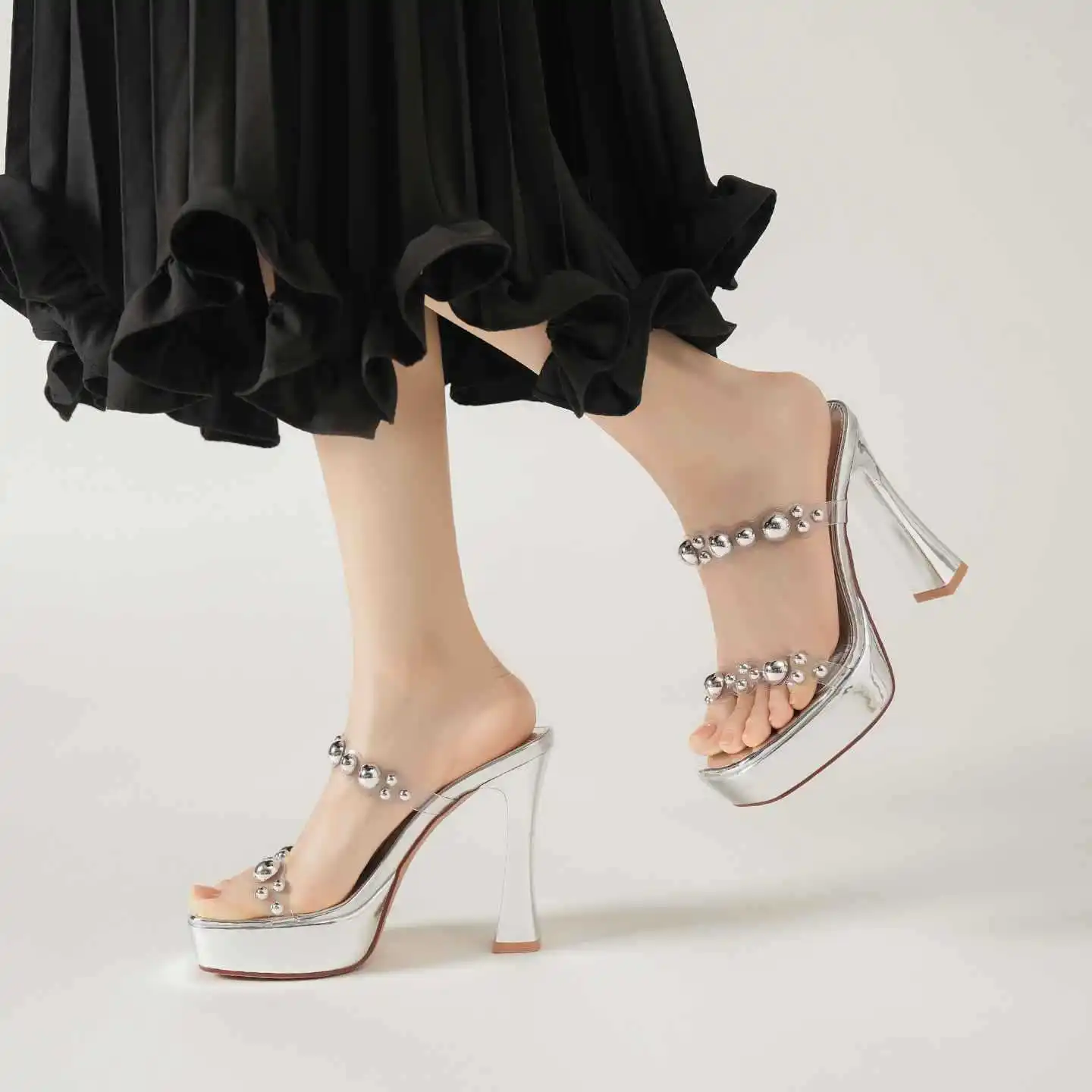 

Women's Pumps and Heels New Waterproof Platform High Heels Fashion Rhinestone Banquet Formal Shoes for Women High Heel Sandals
