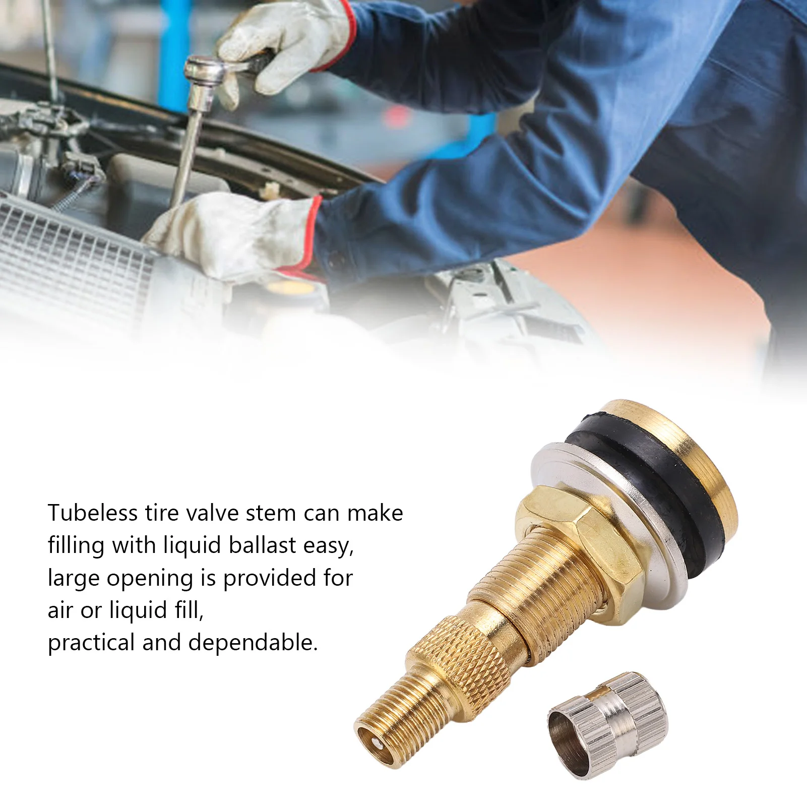 

10 шт. латунных вентилей TR618A для бескамерных шин, 1 7/8 дюйма, для тракторов, с отверстием под вентиль 0,625 дюйма