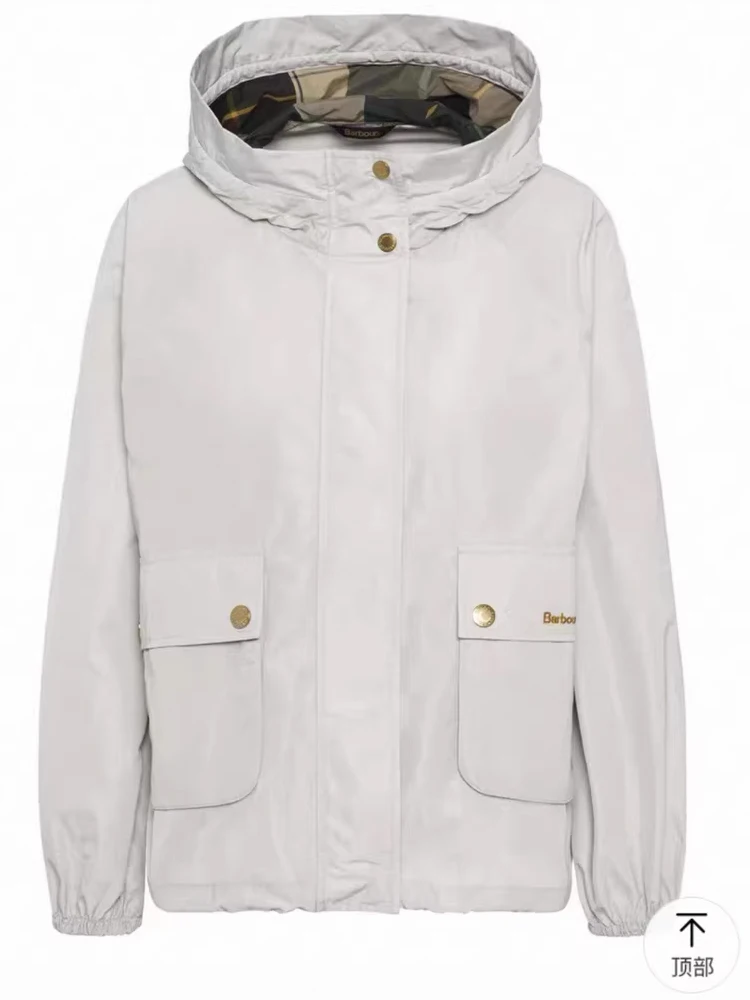 B@r MAE سترة بغطاء للرأس مقاومة للماء بدون شمع