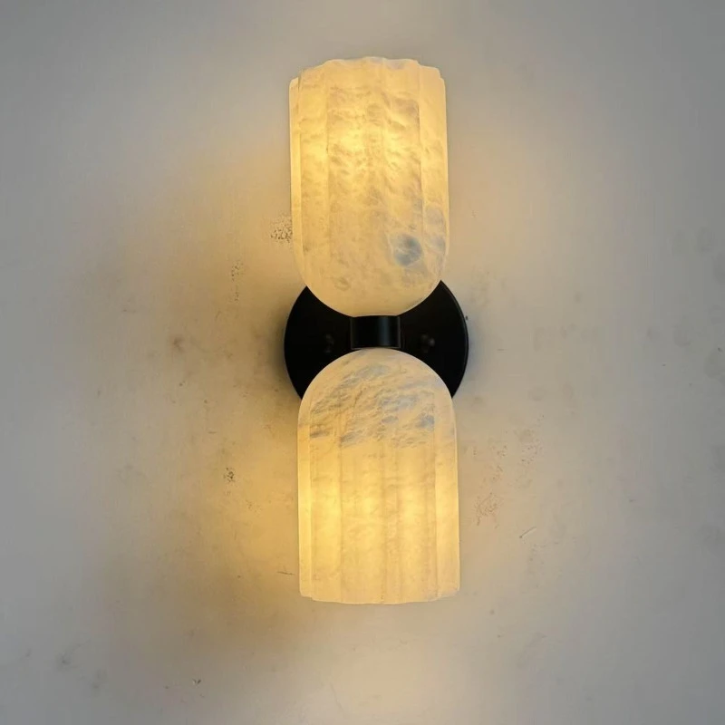 Modern Luxury Marble Wall Lamp Designer Sconce for Bedroom Bedside Living Room Background Wall Decorative Lighting