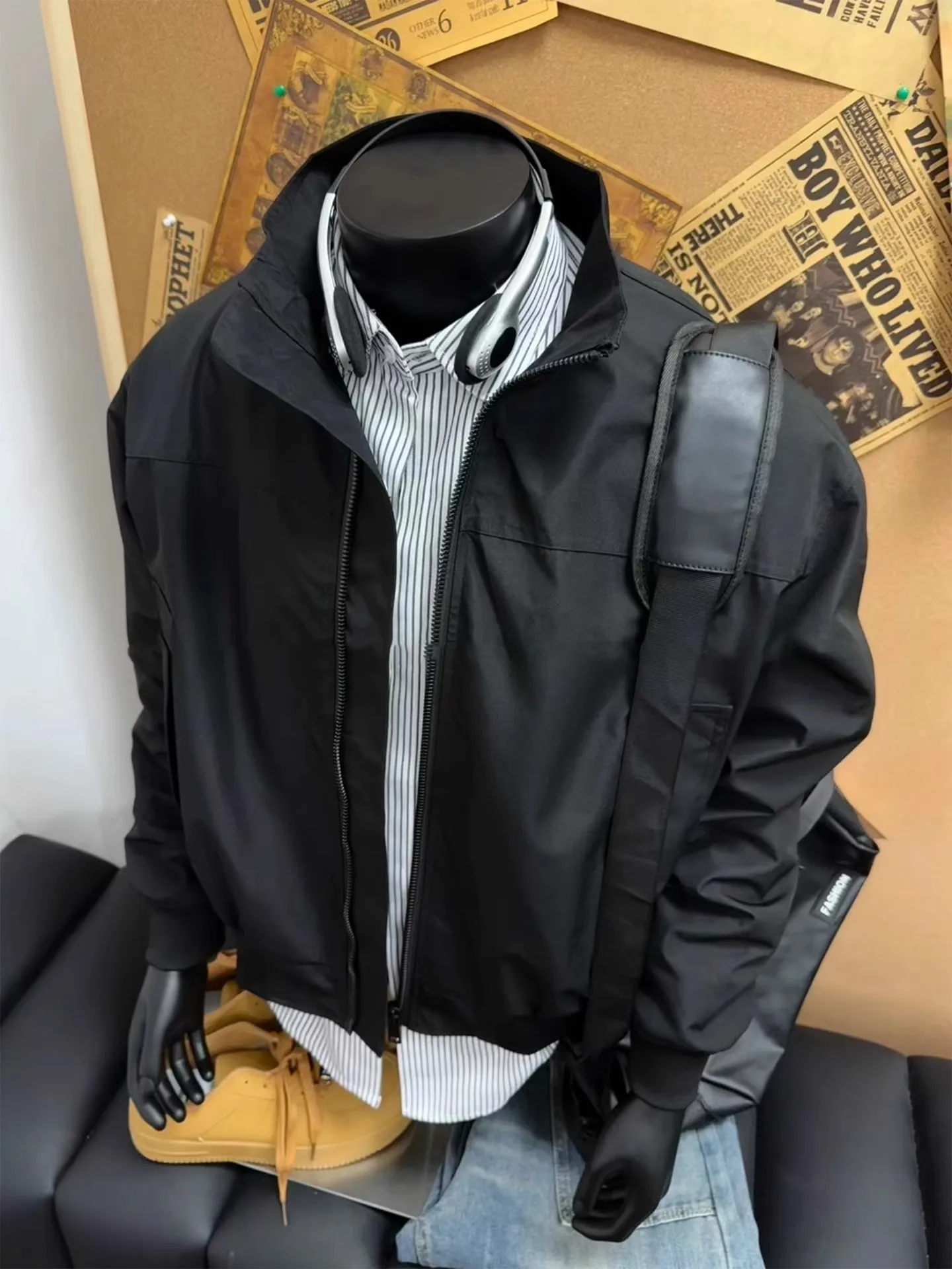 

Мужская осенняя футболка American Sle ort Flight Jaet, рабочая одежда с воротником-стойкой, верхняя одежда, полиэфирное волокно