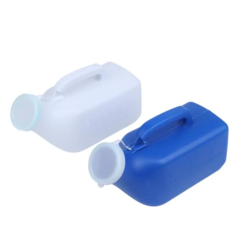 Portable Men Mobile 1200ml Toilet Car Travel Camp Urines Pee Handle Urinal Storage Urinary Bottle Disability Old Man Helper