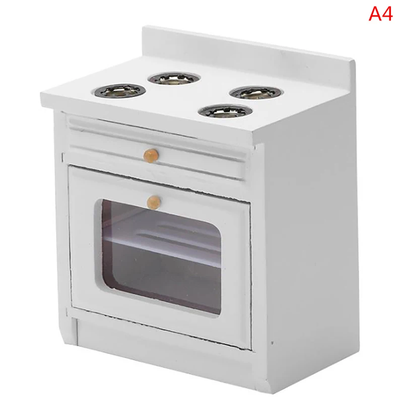 Mini Cuisinière à Gaz Décorative En Bois Pour Maison De Poupée – 8 X 6,5 X 5 Cm – Accessoire éducatif