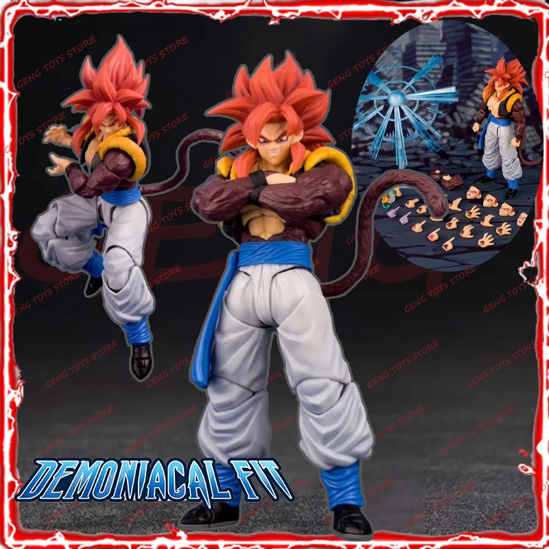 [ENVIO EM JUNHO] Figura Demoniacal Fit Gogeta Dragon Ball GT Super Saiyan 4 Gogeta 3.0, Figuras de Ação de Anime, Modelos de Brinquedos