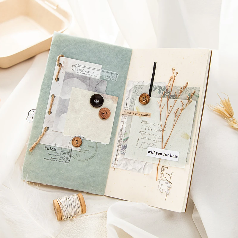 Small Ben Series Retro Message Paper, Paper Memo Pad, Relva Perfumada, 6 Pacotes por Lote