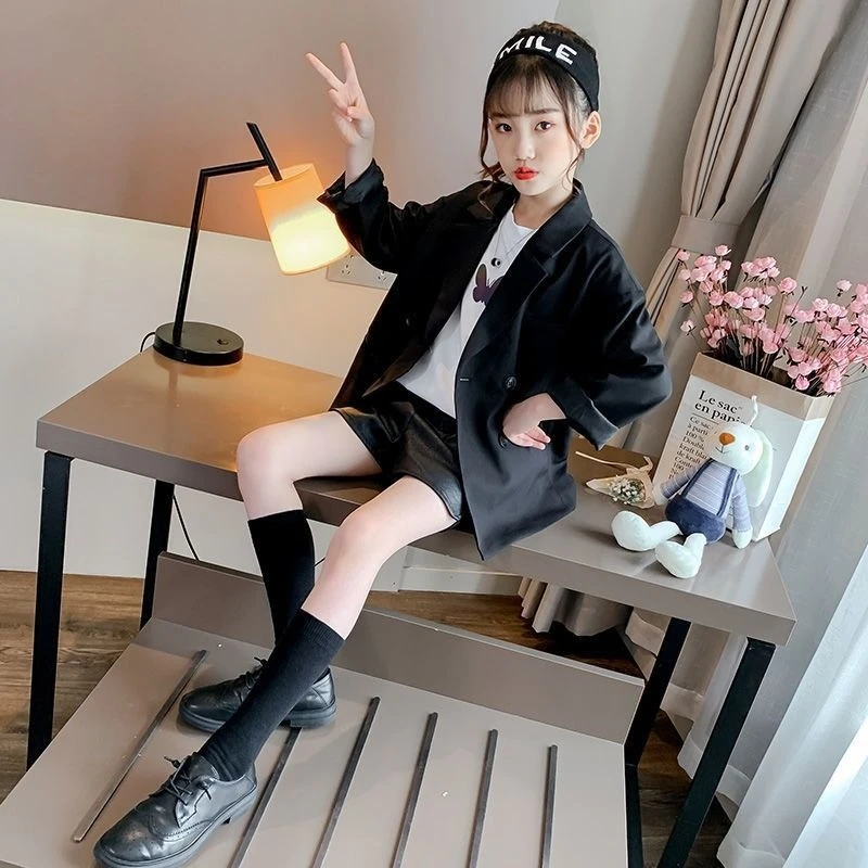 

Girls Blazer 2026 New Arrival Kids Suit Jacket for Big Children Spring Autumn Casual Chic Korean Inspired Style Trendy Outfit​