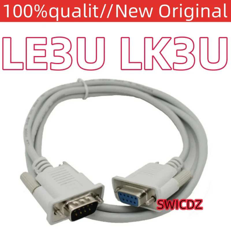 100% new original LE3U LK3U Serial download line DB9 hole on the serial port line 1.5 m RS232 connection line a mother