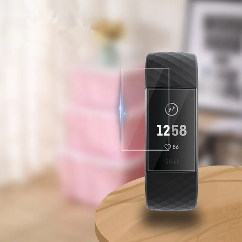 4 stuks volledig scherm horlogebeschermer volledige TPU hydrogelfilm voor fitbit charge 3/inspire HR horloge