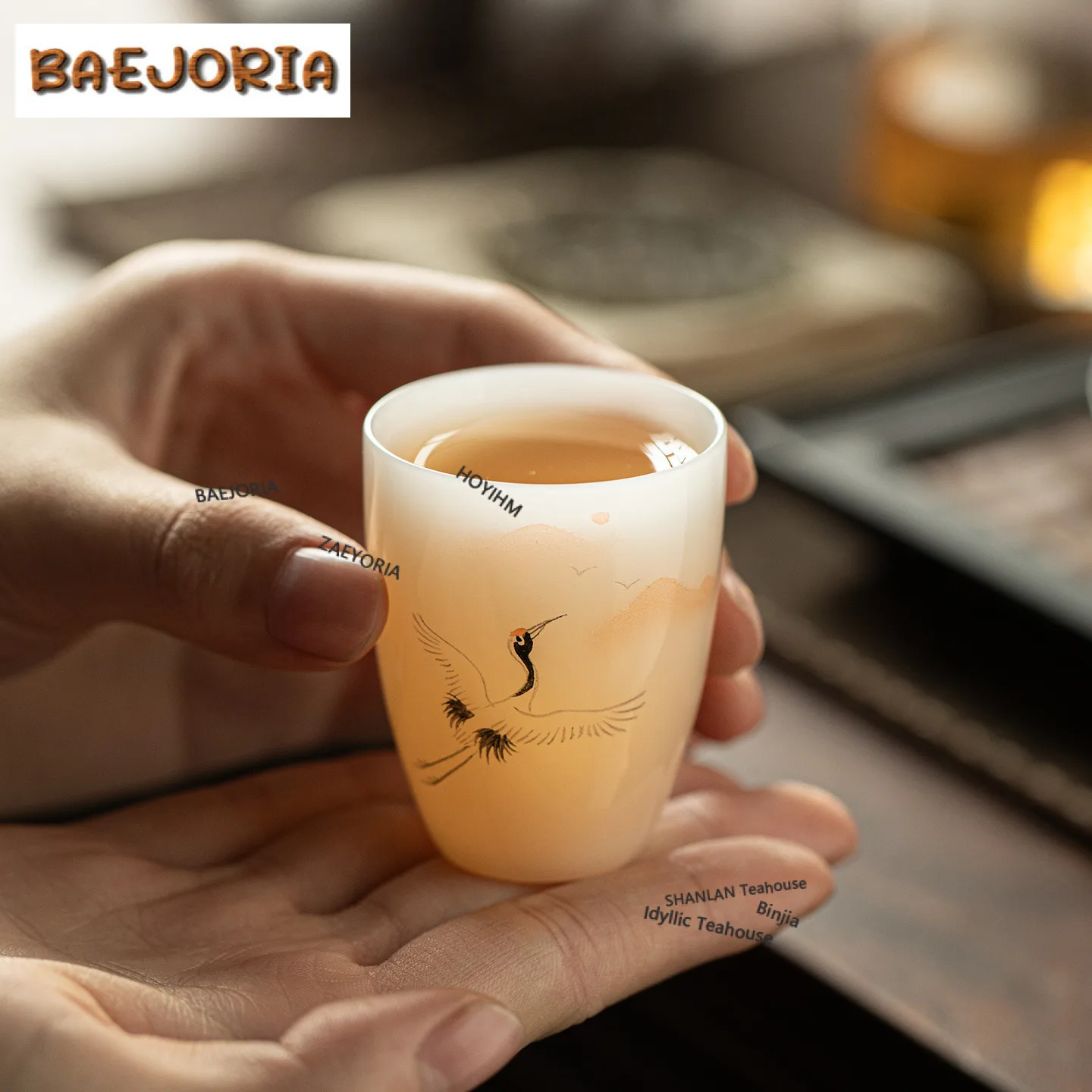 Taza de Té de Arcilla Blanca de Jade de 50ml, Taza Japonesa para Té, Taza de Degustación de Té, Taza de Fragancia, Tazas Chazhan Master, Decoración para Bebidas