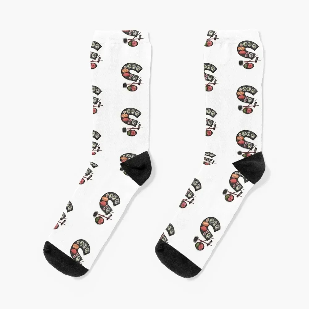 

Sushi Plate Socks cartoon luxury Stockings compression Men's Socks Luxury Women's