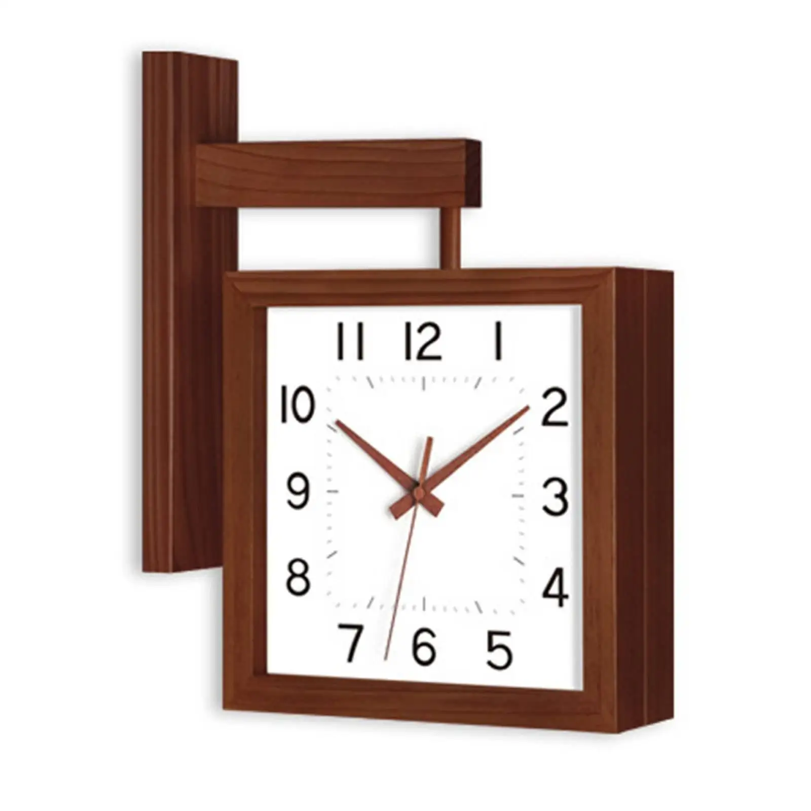 double-sided-wall-timepiece-noiseless-movement-two-sided-hanging-timepiece