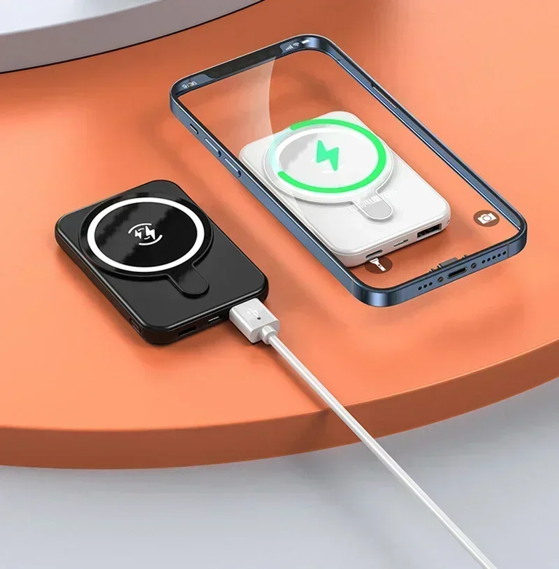 باور بانك مغناطيسي من Xiaomi بقدرة 500000 مللي أمبير في الساعة، شحن سريع للغاية، باور بانك خارجي لاسلكي محمول لهاتف آيفون وهواوي وسامسونج 2025 جديد