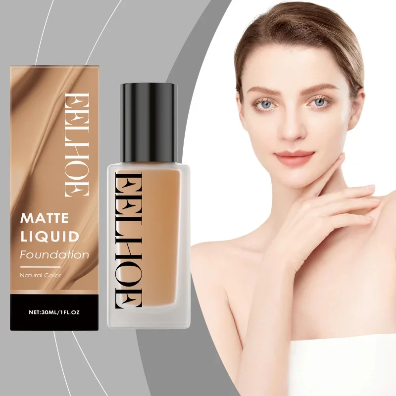 

Matte Finish Liquid Foundation, Lightweight & Long-Lasting, Natural Full Coverage, Oil-Control & Hydrating for All-Day Wear