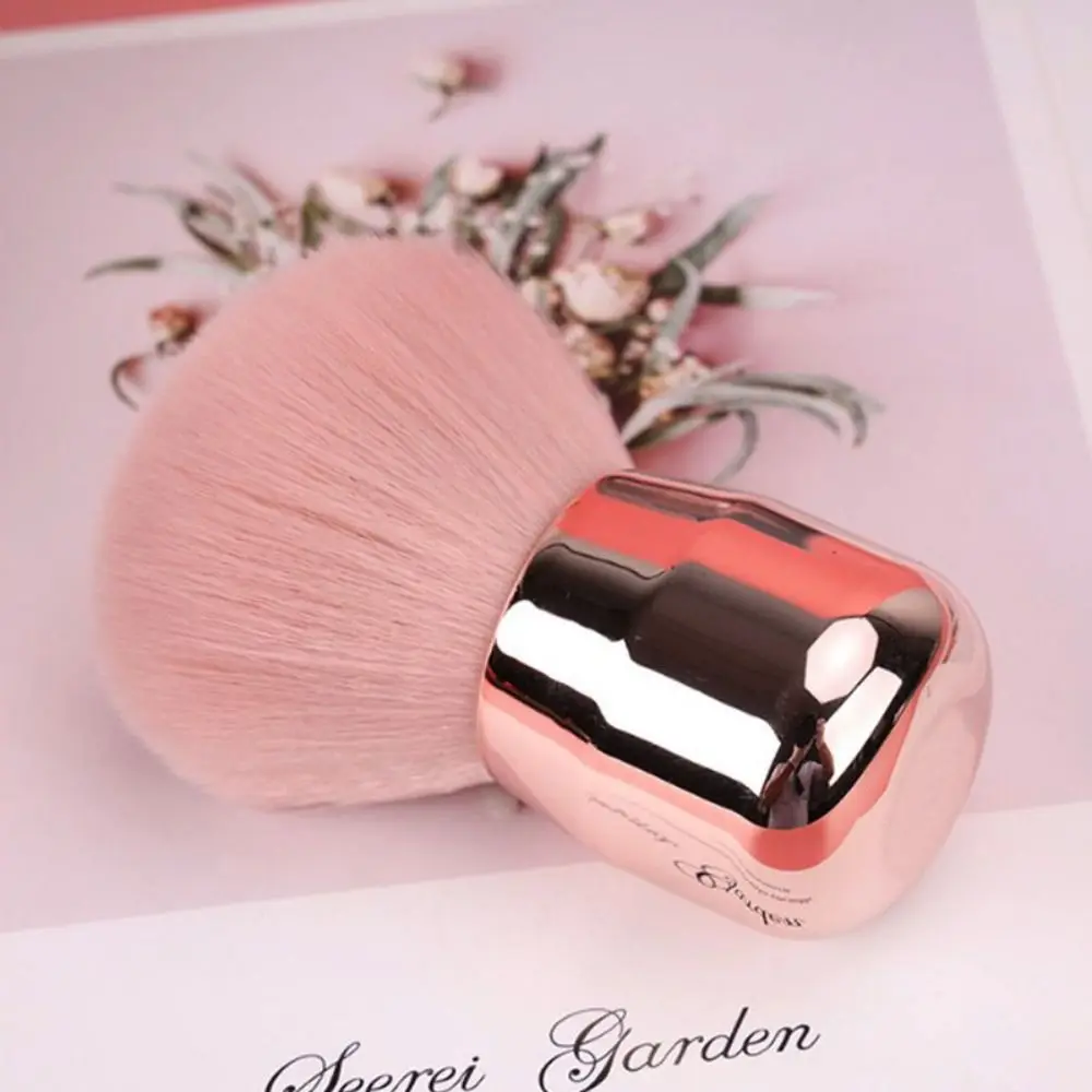 New Soft Bristles Nail Dust Brush Portable Gentle Cleaning Mushroom Powder Brush Compact Gel Dust Brush Manicure
