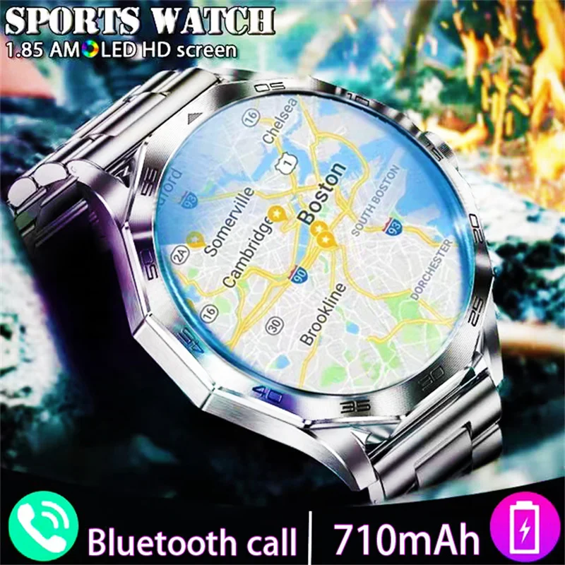 New Sports Smart Watch Men 1.85inch Bezel-less Large Screen 710 mAh Battery IP68 Waterproof Bluetooth Call Smartwatch For Xiaomi