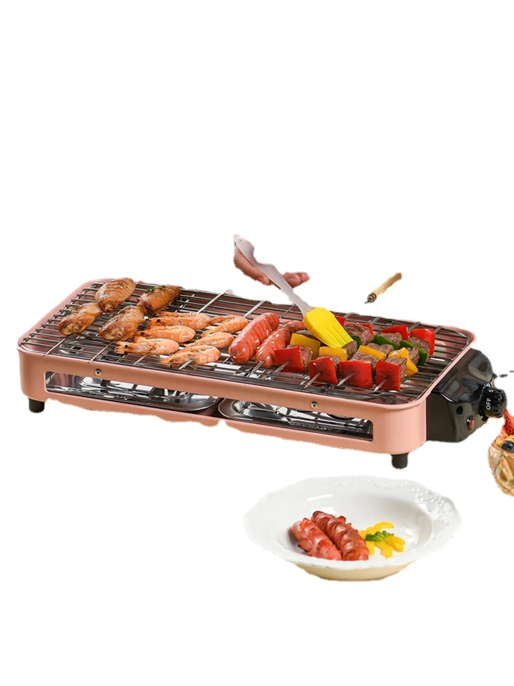 

YY Smokeless Oven Small Barbecue Oven Kebabs Indoor Electric Baking Pan Kebabs Machine