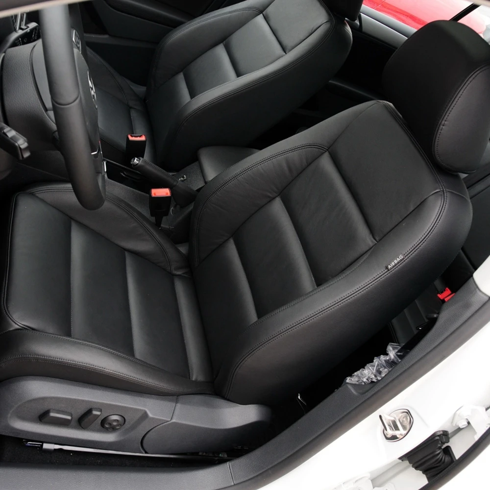 For VW Volkswagen Golf 6 2008 2009 2010 2011 2012 Faux Leather Custom Car Seat Covers Full Set Interior Protector Accessories