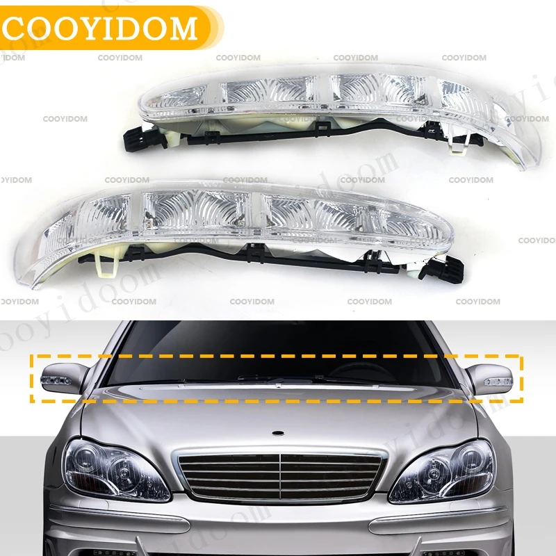Lusterko samochodowe Wskaźnik świetlny LED Lampa kierunkowskazu Do Mercedes Benz CL S Class W220/215 2003 2004 2005 2006 2208200521