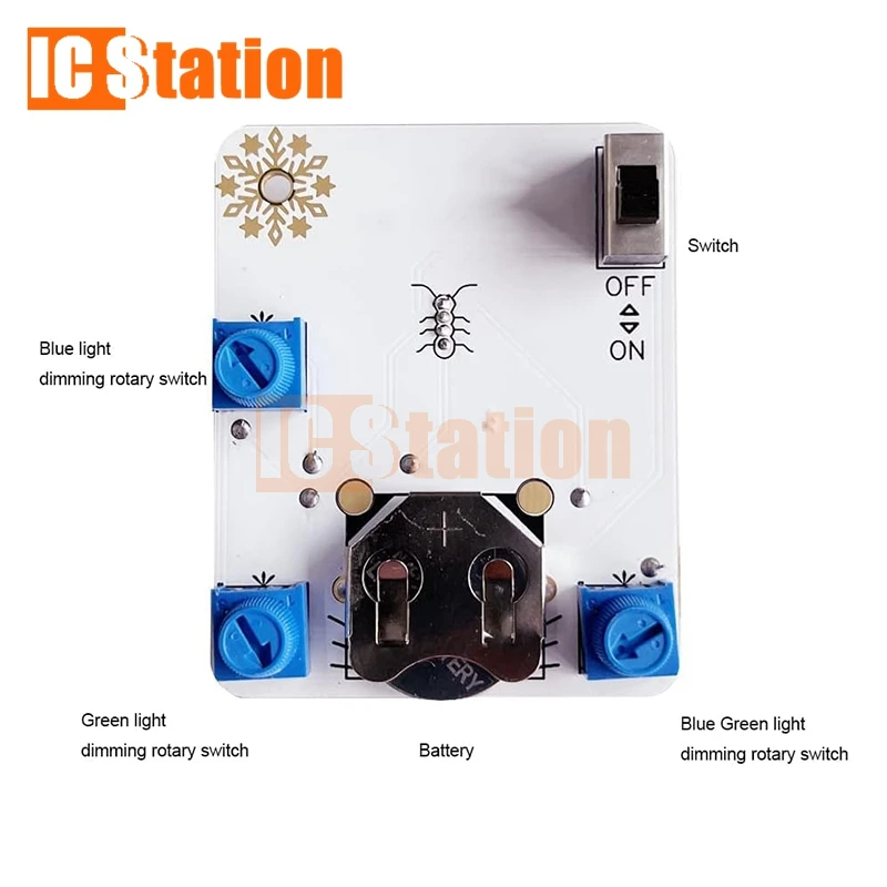 Snowman Soldering Practice Project Electronics DIY Solder Kits for Learning Training Teaching Beginner