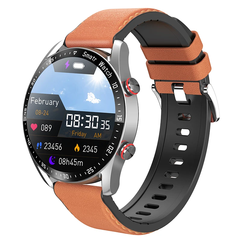 EKG + PPG Bluetooth Anruf Smart Uhr Männer Gesundheit Herzfrequenz Blutdruck Fitness Sport Uhren Mann Sport Wasserdichte Smartwatch