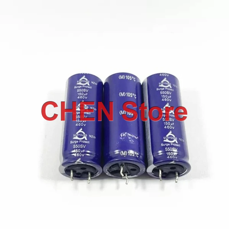10PCS/lot Korea SAMYOUNG NZW 150UF 460V 18X46MM Surge Protect electrolytic capacitor 550SV 460V150UF Free Shipping