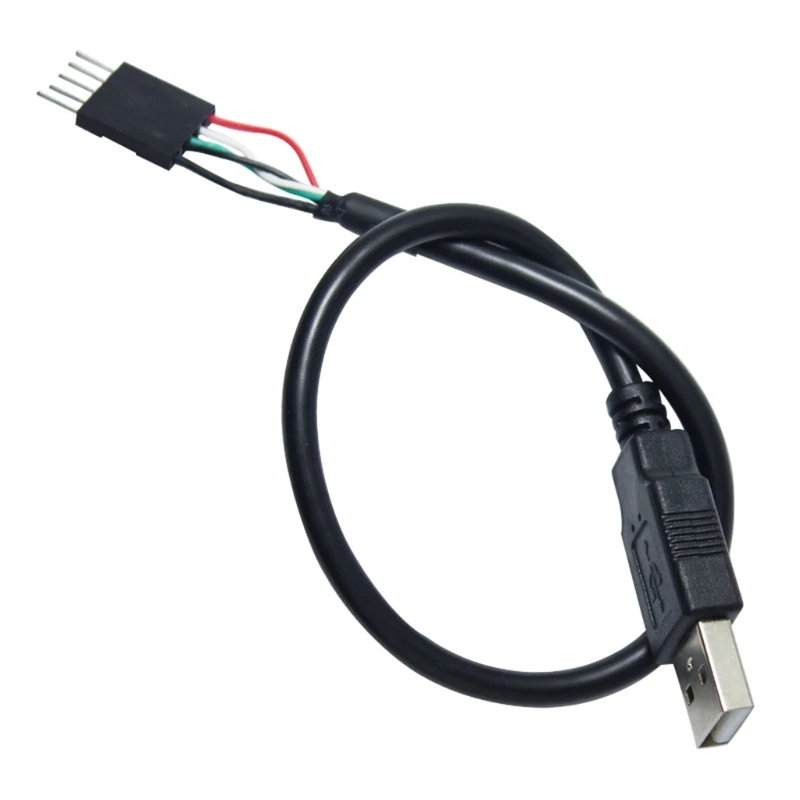 

USB 2.0 Male Connectors to 5 Pin Motherboards Cable Black