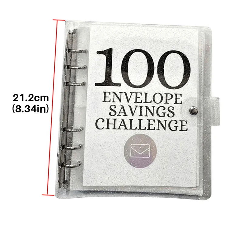 Professional Money-Saving Challenge Kit, 100 Envelope Challenge Binder For Saving 5050 Cash Envelopes For Budget Planning Easy I
