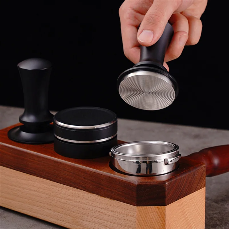 ABFI Constant Force Tamping Hammer Impact Tamping Hammer Impact Coffee Powder Tamper Threaded Flat Bottom Spring With Scale