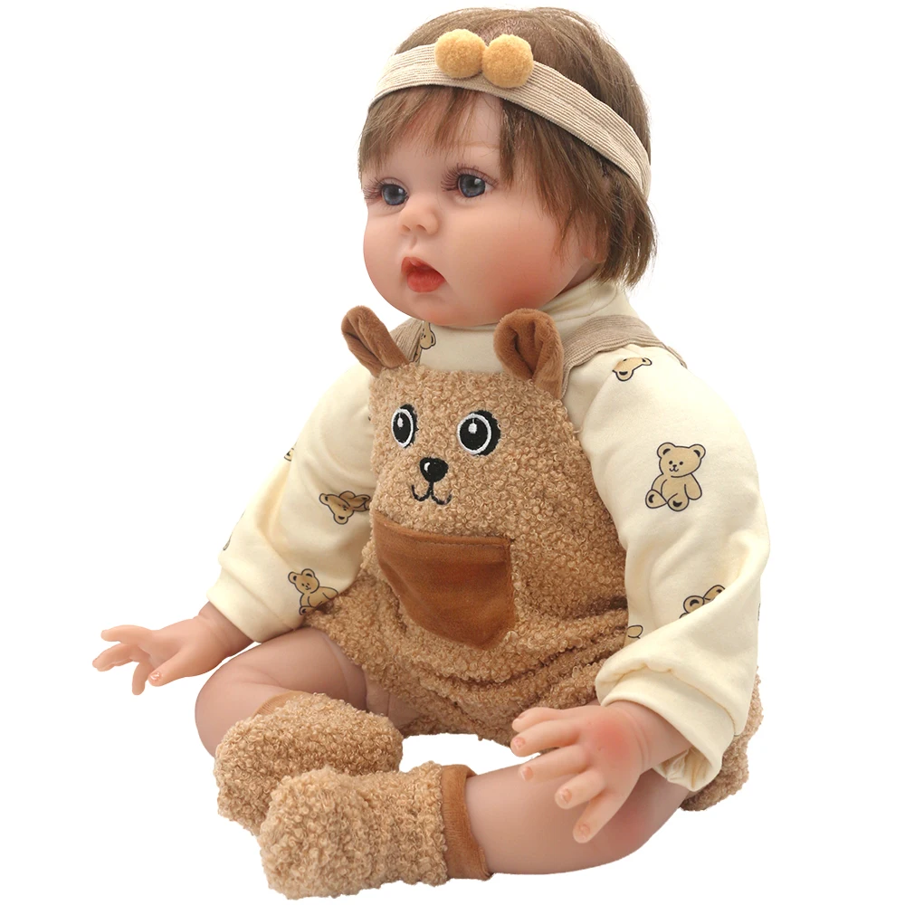 Monos encantadores para muñeca Reborn de 20-22 pulgadas, ropa y accesorios para muñecas de 50-55cm, novedad de 2023