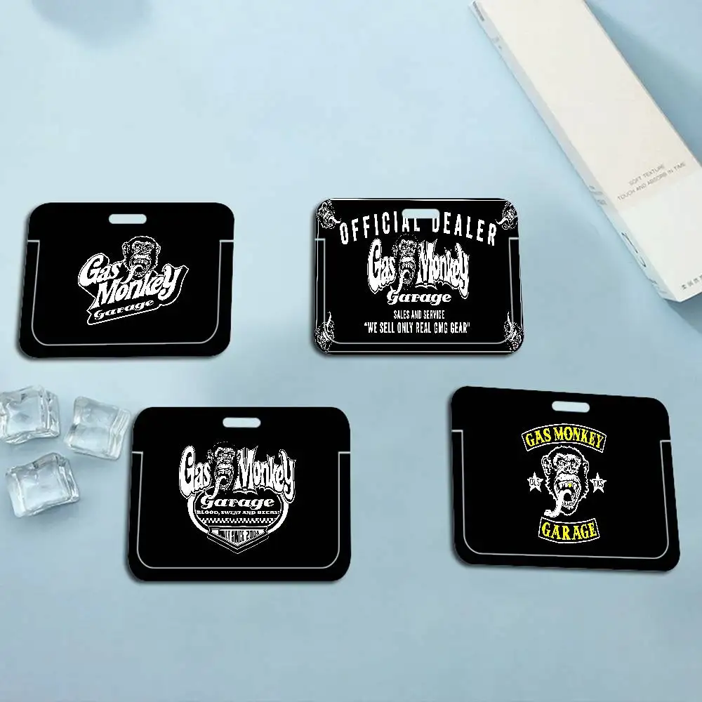 Porta Tarjetas de Crédito G-Gas Monkey Working Bank con Cordón Largo, Porta Identificaciones con Nombre para Empleados, Accesorios para Enfermeras