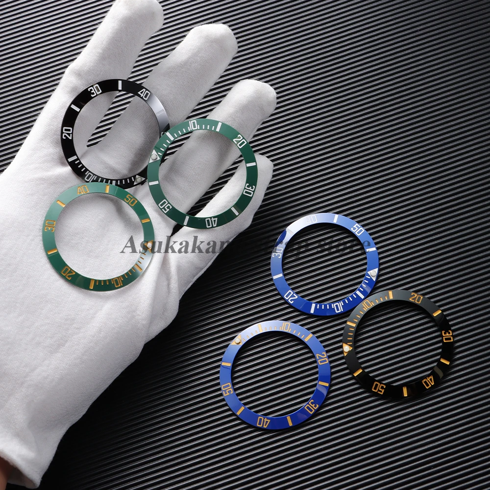For 40mm SUB Ceramic Watch Case Alloy Watch Bezel Insert Ring Slope for Water Ghost Submariner Diving Men Watch Part Accessories
