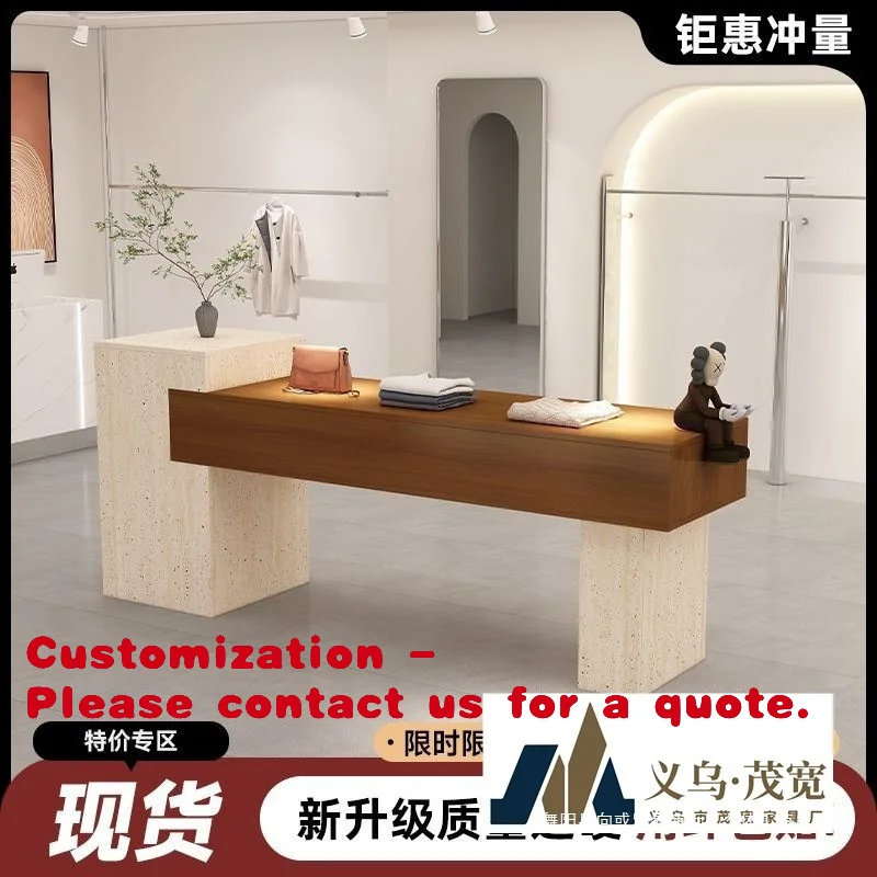 

Customize.Clothing Store Island Display Stand Women's Clothing Store Essential Supplies Simple Placement Table Flowing Display C