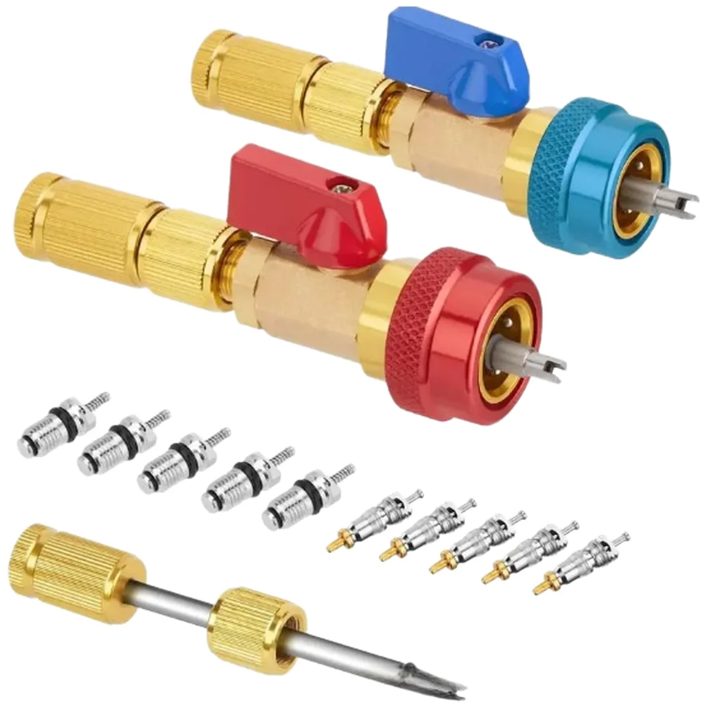 AC Valve Core Removal Tool Kit For Vehicle Climate Control Complete Set For Fast Core Replacement