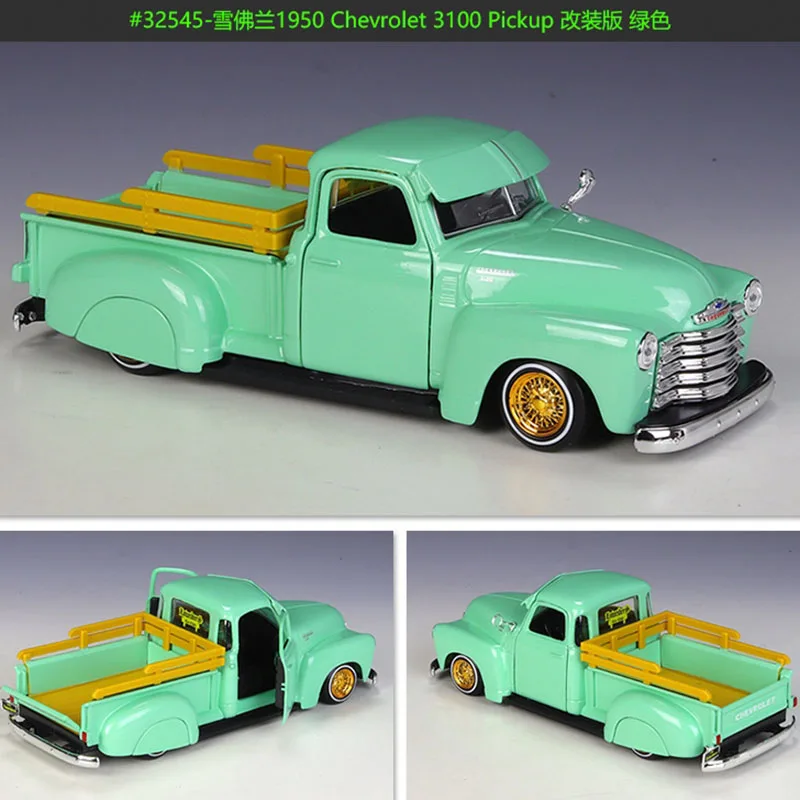 Maisto 1:24 Scale 1950 Chevrolet Corvette 3100 Pickup Truck Alloy Car Model Classics Adult Souvenir Gift Static Display