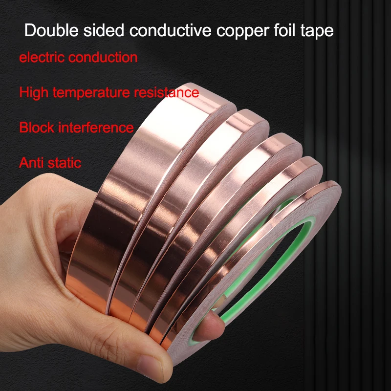 

DIY Copper Foil Guitar EMI Shielding Double sided Conductive Repair Tape Product Parameter