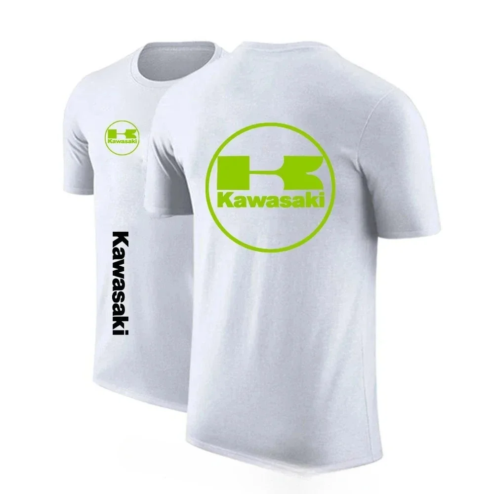 Kawasaki T-shirt men's short-sleeved Moto GP racing enthusiast shirt cross-country motorcycle ATV new, 2024