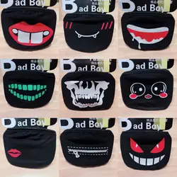1PCS Cartoon Kpop Fashion Tokyo Ghoul Women Men Muffle Face Mouth Masks Cotton Dustproof Mouth Face Mask Anime Zipper