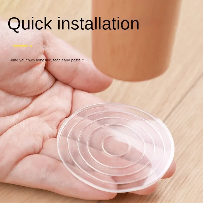 Almohadilla de silicona para muebles, almohadillas para pies de mesa, alfombrilla antideslizante para patas de cama, pegatina protectora para pies de sofá, pegatinas de fieltro para mesas, otomanas, 4 piezas