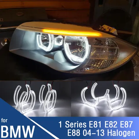 BMW 1 시리즈 E81 E82 E87 E88 116i 118i 120i 125i 128i 130i 135i 04-13 천사 눈 빛 DTM 스타일 M4 스타일 주간 조명