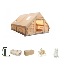 Large Outdoor Camping Inflatable Tent Thickened Ultra-Quick Setup Blow Up 4 Season Garden Patio Beach Fishing Inflatable Tent