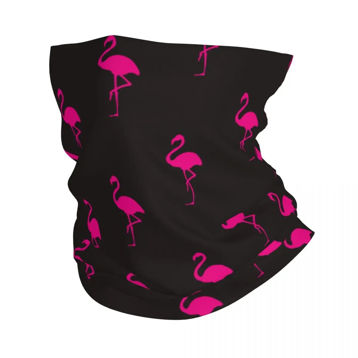 Flamingo Bird Animal Pink Bandana Neck Gaiter Printed Balaclavas Mask Scarf Warm Headband Riding Unisex Adult Washable