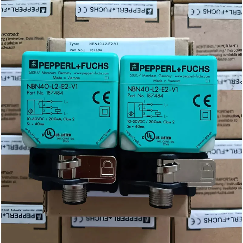 Sensor de Proximidade PEPPERL+FUCHS NBN40-L2-E2-V1 NBB20-L2-E2-V1 NBB20-L2-A2-V1 NBN40-L2-A2-V1 NBN30-L2 NBN40-U1 NCN40-L2-NO
