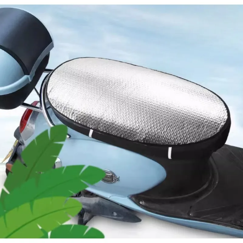 Wasserdichte reflektierende Aluminium folie Folie Sonnenschutz Isolier kissen Elektro fahrzeug Sitzpolster Motorrad Sitz bezug