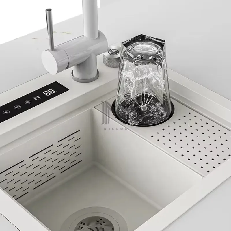 Multifunctional Smart Stainless Steel Kitchen Sink Touch Panel Cup Washing Machine Kitchen Sink