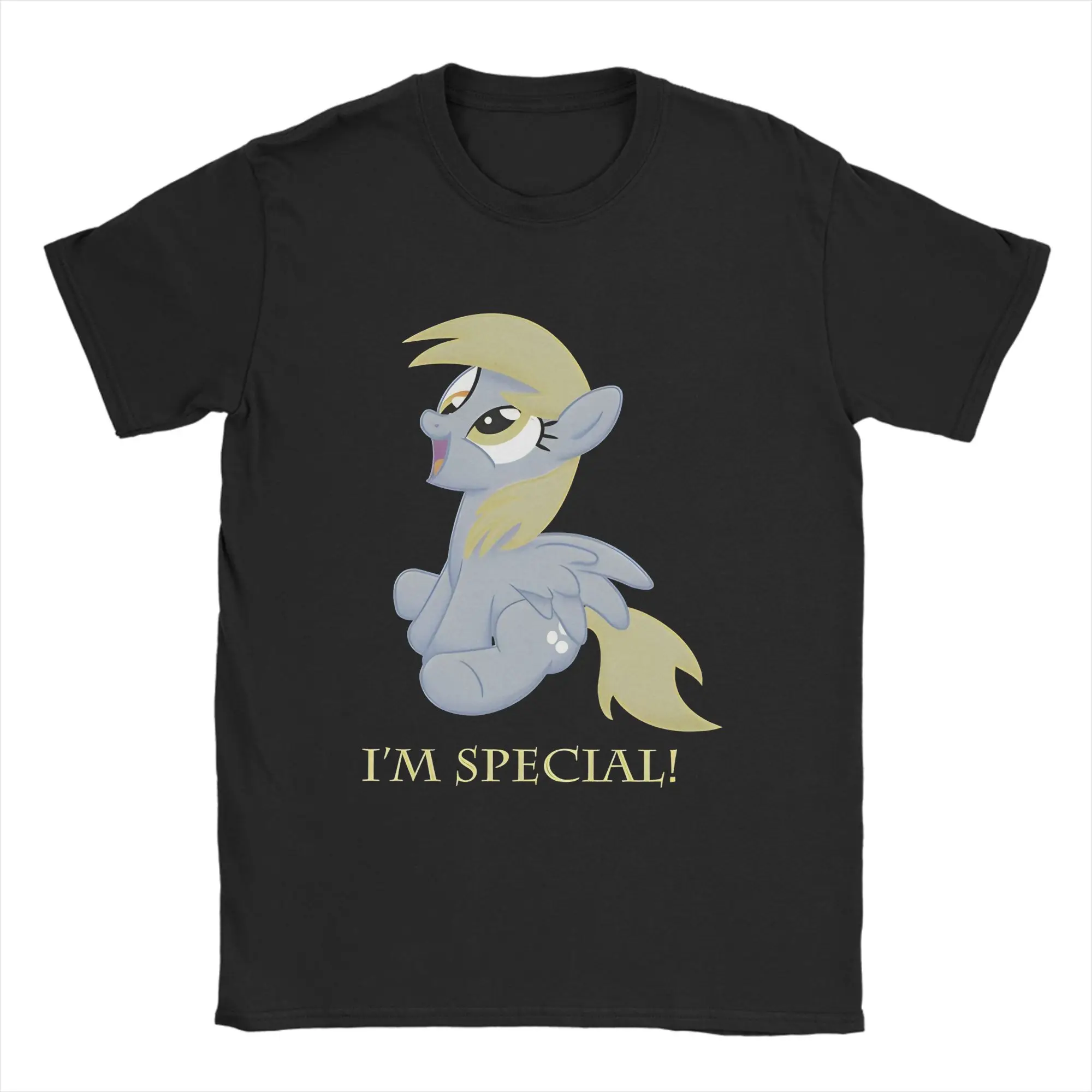 Men's Muffins Derpy Hooves T Shirts  Cotton Tops Awesome Short Sleeve Round Neck Tees Birthday Gift T-Shirts