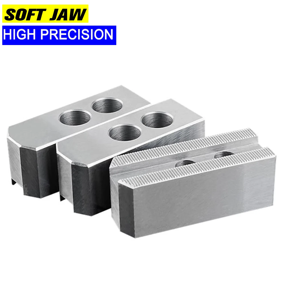 

8 inch Soft claws for CNC Machine Hydraulic Lathe Chuck High quality soft 3 Jaw 60 90 120 degree pitch1.5 one set of three