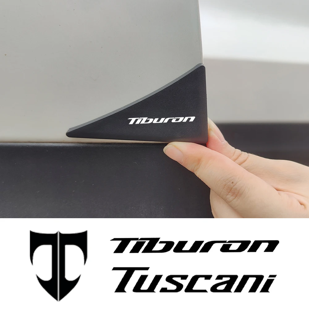 سيليكون سيارة الباب الأمامي الزاوية المضادة للتصادم حامي غطاء لشركة هيونداي توسكاني الثاني الثالث الرابع توسكاني كوبيه تيبورون اكسسوارات