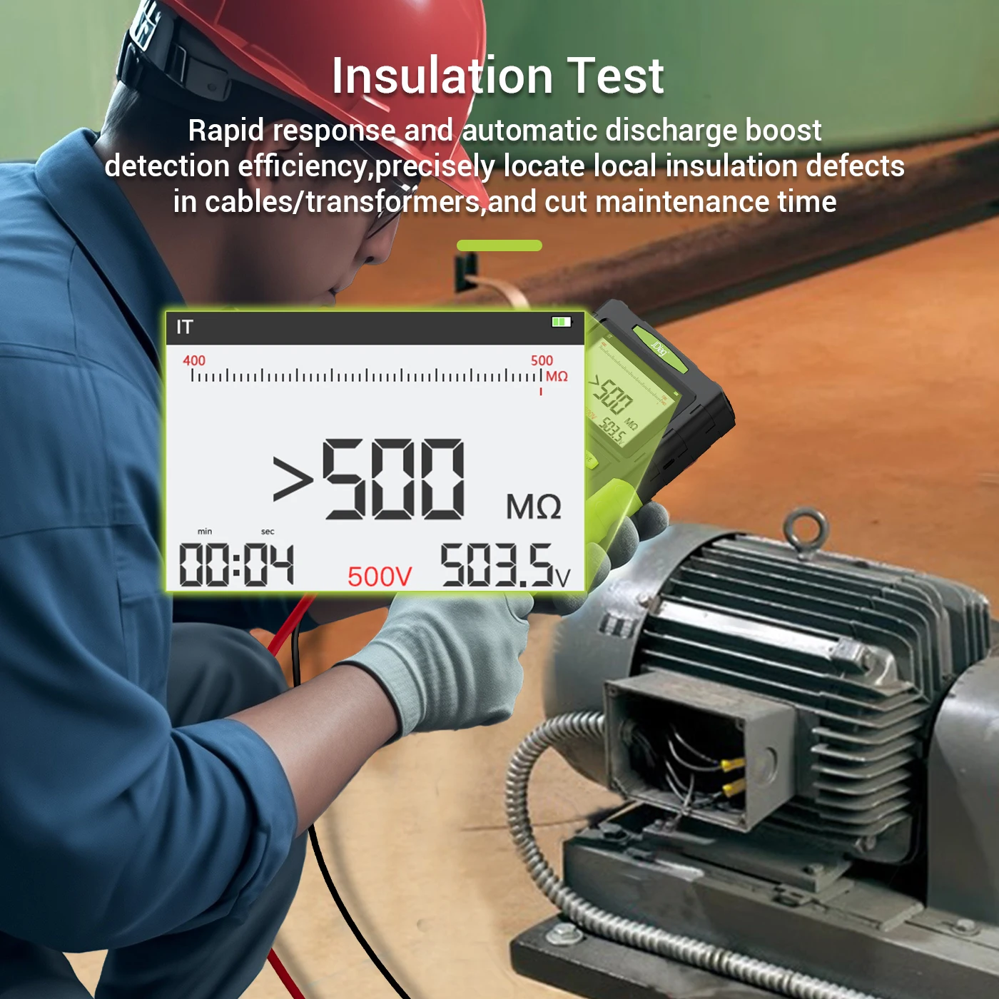 Jdiag EV001 New Energy Vehicle Insulation Tester Resistance Measurement Voltage Detection Automotive Maintenance Tool